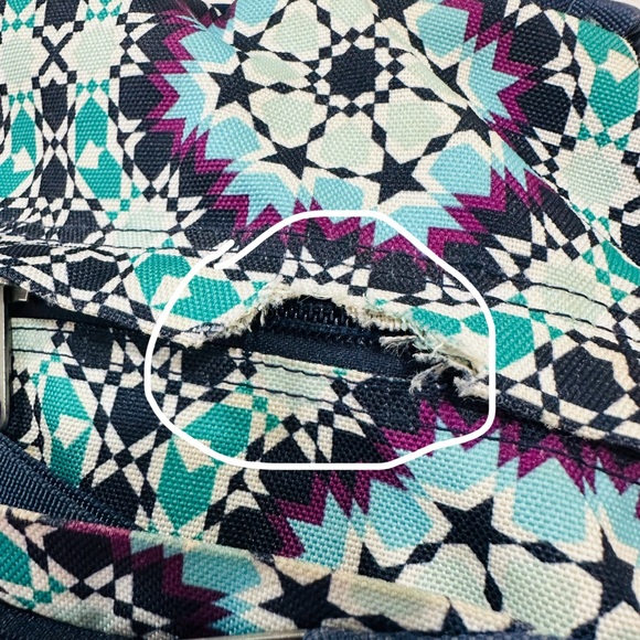 Trans By Jansport Supermax Laptop‎ Backpack Bag, Blue, Purple, Aqua, Pattern - Picture 10 of 14